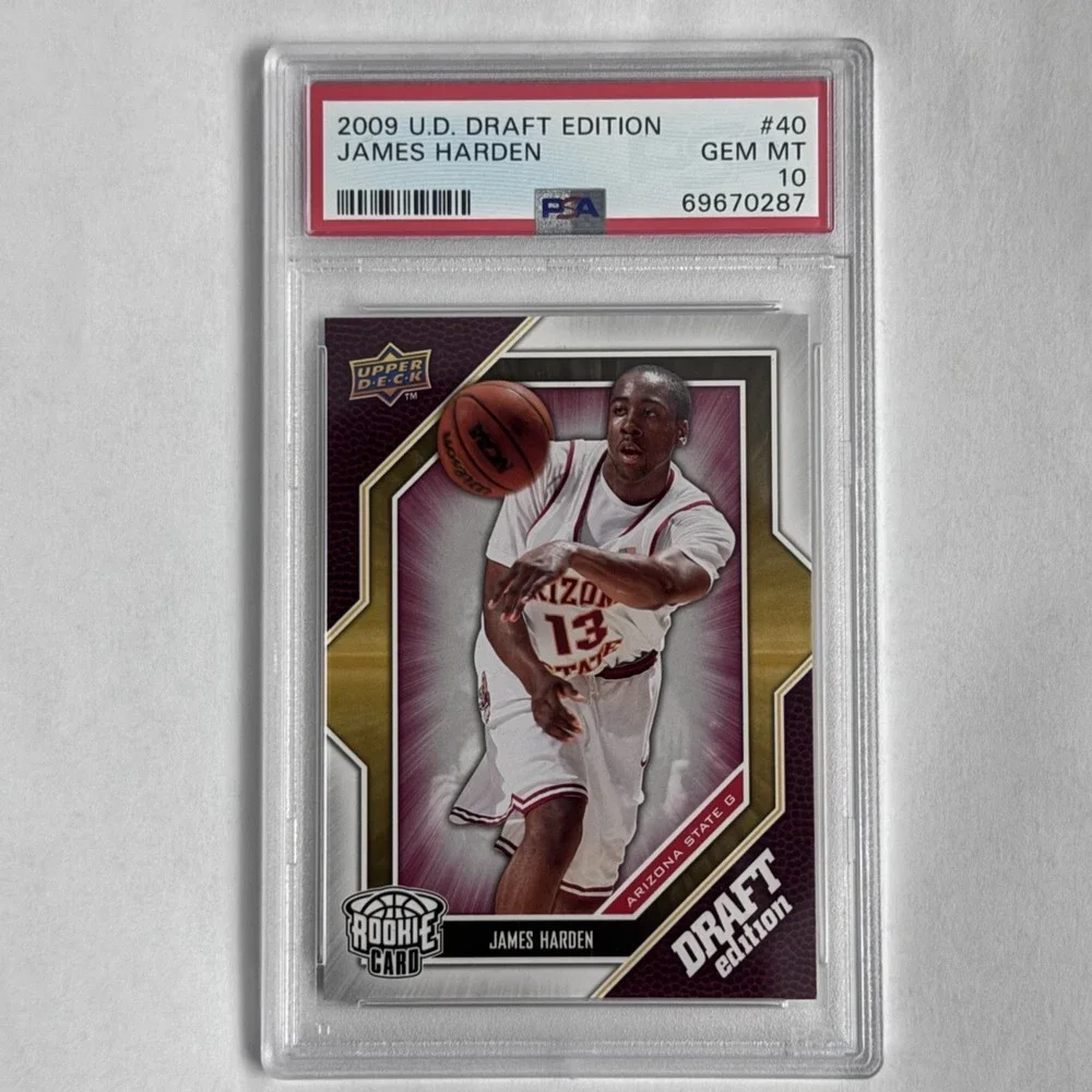 JAMES HARDEN 2009-10 UPPER DECK DRAFT EDITION #40 ROOKIE PSA 10 GEM MINT
